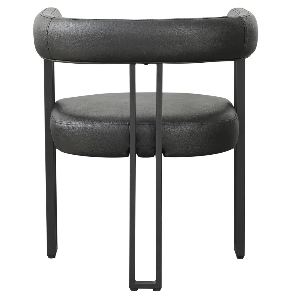 Scarlet Dining Chair, set of 2, in Black PU - Image 3