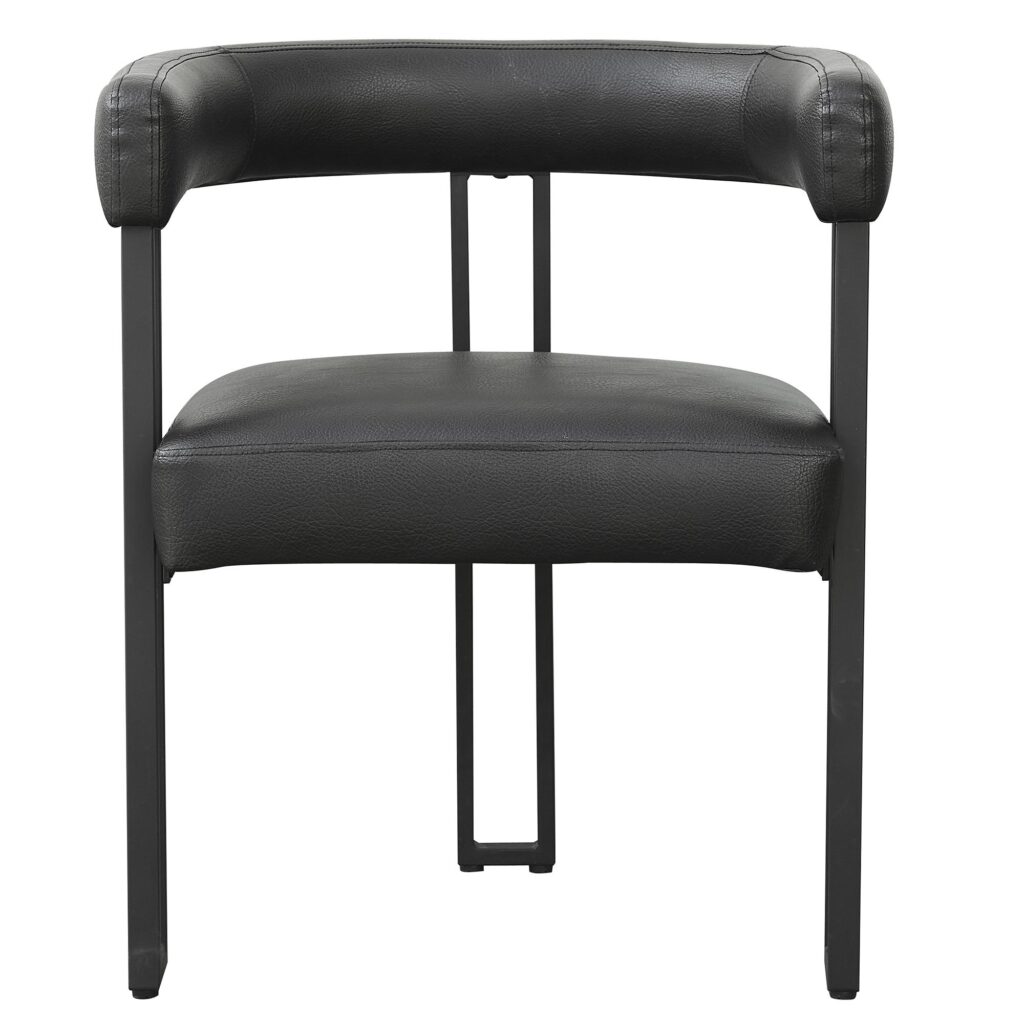 Scarlet Dining Chair, set of 2, in Black PU - Image 5