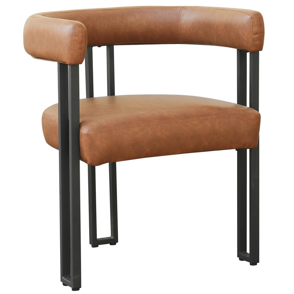 Scarlet Dining Chair, set of 2, in Saddle PU