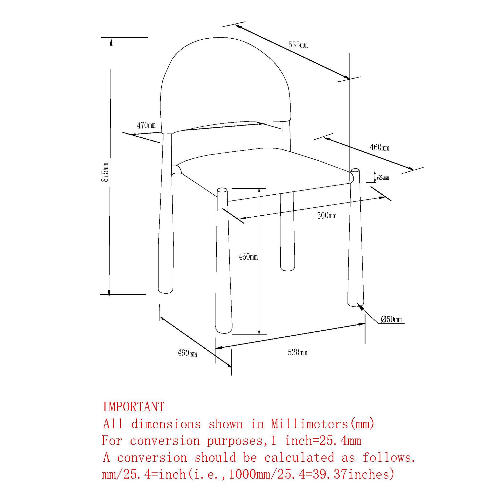 Auggie Dining/Lounge Chair, Set of 4 in Black and Black 8 Auggie Dining/Lounge Chair, Set of 4 in Black and Black - Image 8