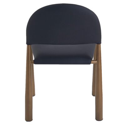 Auggie Dining/Lounge Chair, Set of 4 in Black and Aged Gold 202-117BLK_GLD 202 117BLK GLD 5