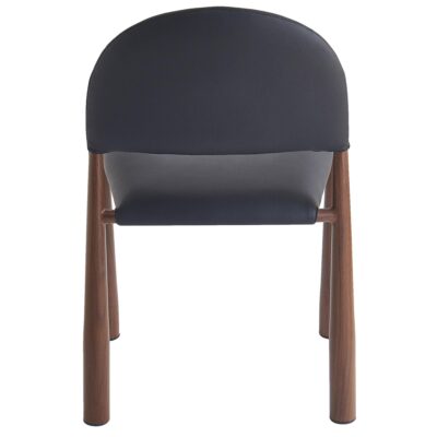 Auggie Dining/Lounge Chair, Set of 4 in Black and Walnut 202-117BLK_WAL 202 117BLK WAL 5