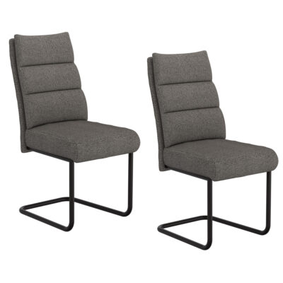 Brodi Dining Chair, Set of 2 in Charcoal and Black 202-138CH 202 138CH 6