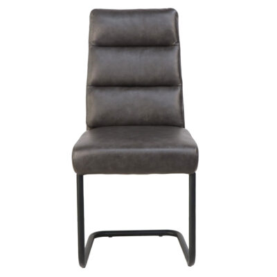 Brodi Dining/Lounge Chair, Set of 2 in Charcoal PU and Black 202-138PUCH 202 138PUCH 4