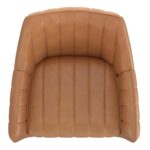 Talon Swivel Dining and Accent Chair, Set of 2 in Camel and Black 202-139CAM 202 139CAM 5