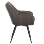 Talon Swivel Dining and Accent Chair, Set of 2 in Charcoal and Black 202-139CH 202 139CH 3