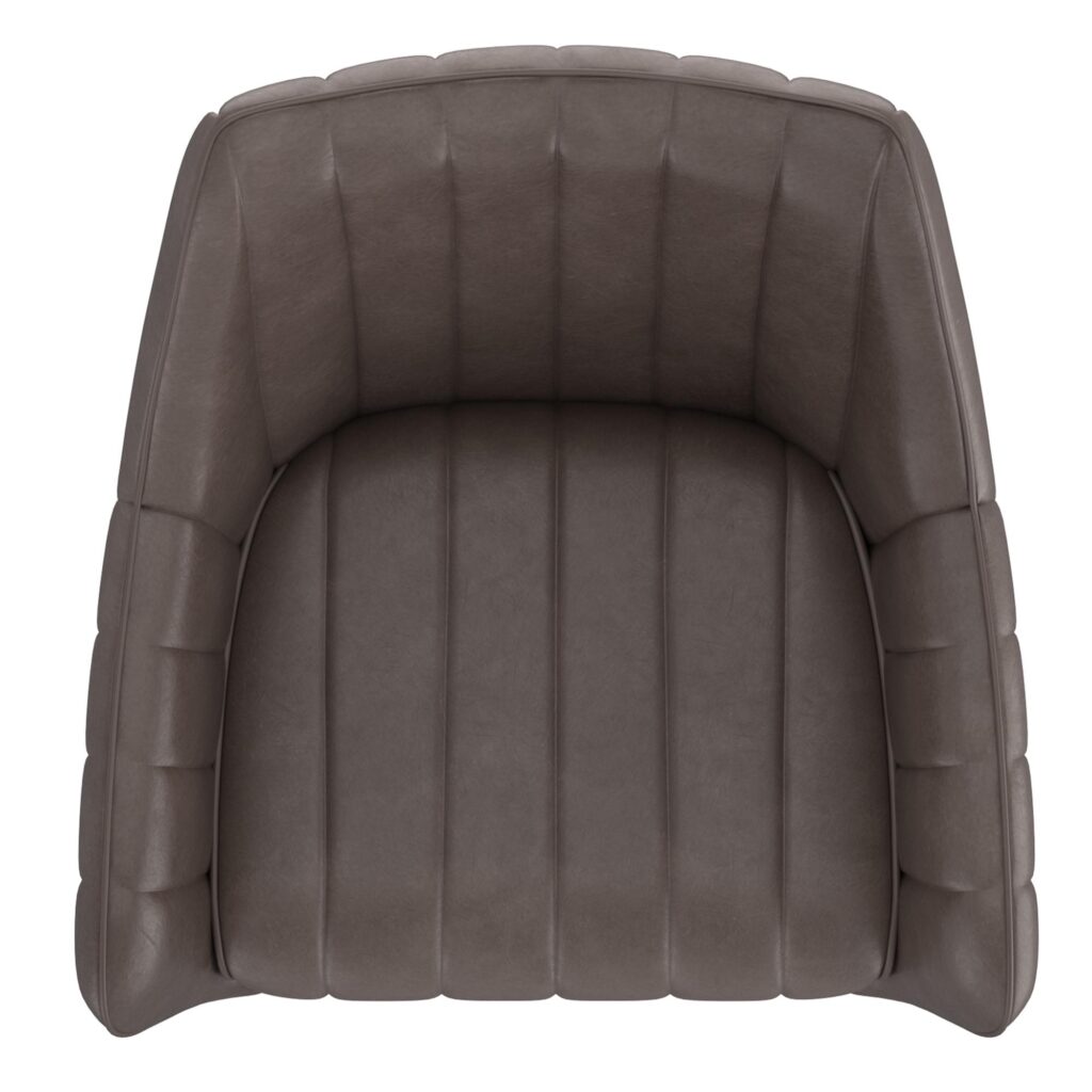 Talon Swivel Dining and Accent Chair, Set of 2 in Charcoal and Black - Image 6