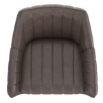 Talon Swivel Dining and Accent Chair, Set of 2 in Charcoal and Black 202-139CH 202 139CH 5