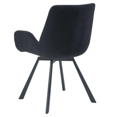 Signy Swivel Dining Chair, Set of 2 in Black 202-144BK 202 144BK 2