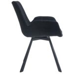 Signy Swivel Dining Chair, Set of 2 in Black 202-144BK 202 144BK 3