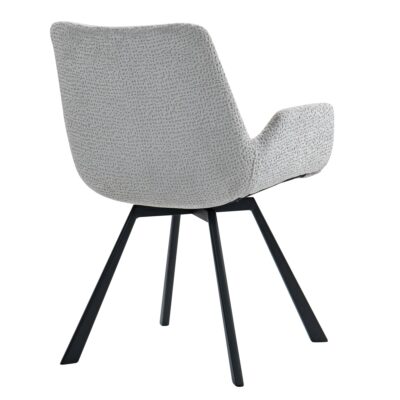 Signy Swivel Dining Chair, Set of 2 in Light Grey and Black 10 Signy Swivel Dining Chair, Set of 2 in Light Grey and Black 202-144LG 202 144LG 2