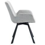 Signy Swivel Dining Chair, Set of 2 in Light Grey and Black 202-144LG 202 144LG 3