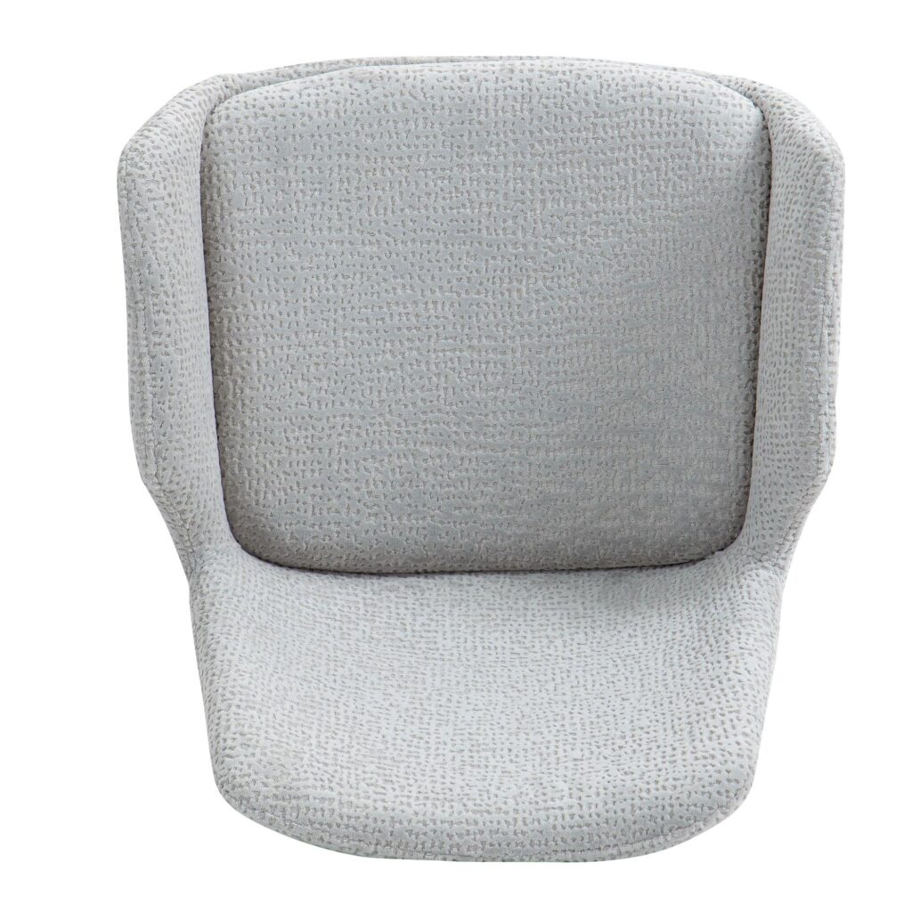 Signy Swivel Dining Chair, Set of 2 in Light Grey and Black - Image 6