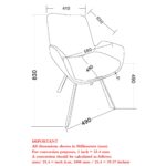 Signy Swivel Dining Chair, Set of 2 in Light Grey and Black 202-144LG 202 144LG LD