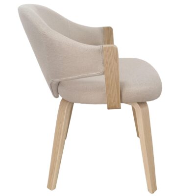 Freya Dining/Lounge Chair, Set of 2 in Toffee and Natural 202-146TOF_NAT 202 146TOF NAT 3