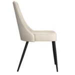 Koda Dining Chair, Fabric, Set of 2 in Beige and Black 202-158BEG 202 158BEG 3