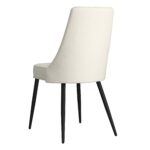 Koda Dining Chair, Faux Leather, Set of 2 in Beige and Black 202-158PUBG 202 158PUBG 2