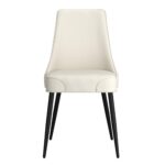 Koda Dining Chair, Faux Leather, Set of 2 in Beige and Black 202-158PUBG 202 158PUBG 4