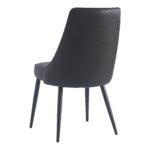 Koda Dining Chair, Faux Leather, Set of 2 in Black 202-158PUBK 202 158PUBK 2