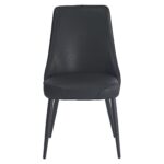 Koda Dining Chair, Faux Leather, Set of 2 in Black 202-158PUBK 202 158PUBK 4
