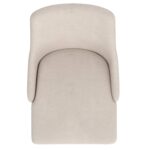 Cora Fabric Side Chair, Set of 2 in Beige and Walnut 202-182BG 202 182BG 5