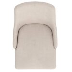 Cora Fabric Side Chair, Set of 2 in Beige and Walnut 202-182BG 202 182BG 5