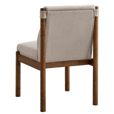 Sarine Dining Chair, Set of 2 in Beige and Walnut 10 Sarine Dining Chair, Set of 2 in Beige and Walnut 202-231WAL 202 231WAL 2