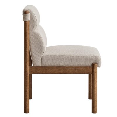 Sarine Dining Chair, Set of 2 in Beige and Walnut 11 Sarine Dining Chair, Set of 2 in Beige and Walnut 202-231WAL 202 231WAL 3