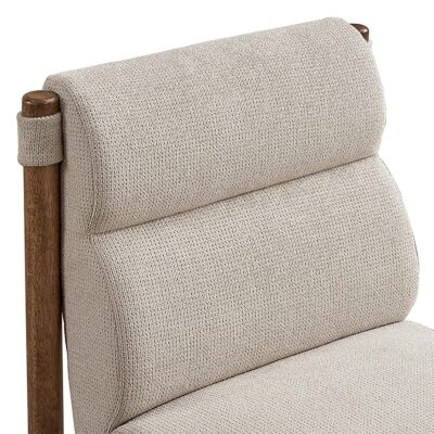 Sarine Dining Chair, Set of 2 in Beige and Walnut 13 Sarine Dining Chair, Set of 2 in Beige and Walnut 202-231WAL 202 231WAL 5