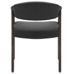 Bexley Dining Chair, set of 2 in Black and Dark Walnut 202-234BLK 202 234BLK 2