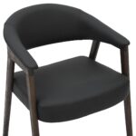 Bexley Dining Chair, set of 2 in Black and Dark Walnut 202-234BLK 202 234BLK 5