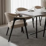 Bexley Dining Chair, set of 2 in Mushroom and Black 202-234MSH 202 234MSH 1