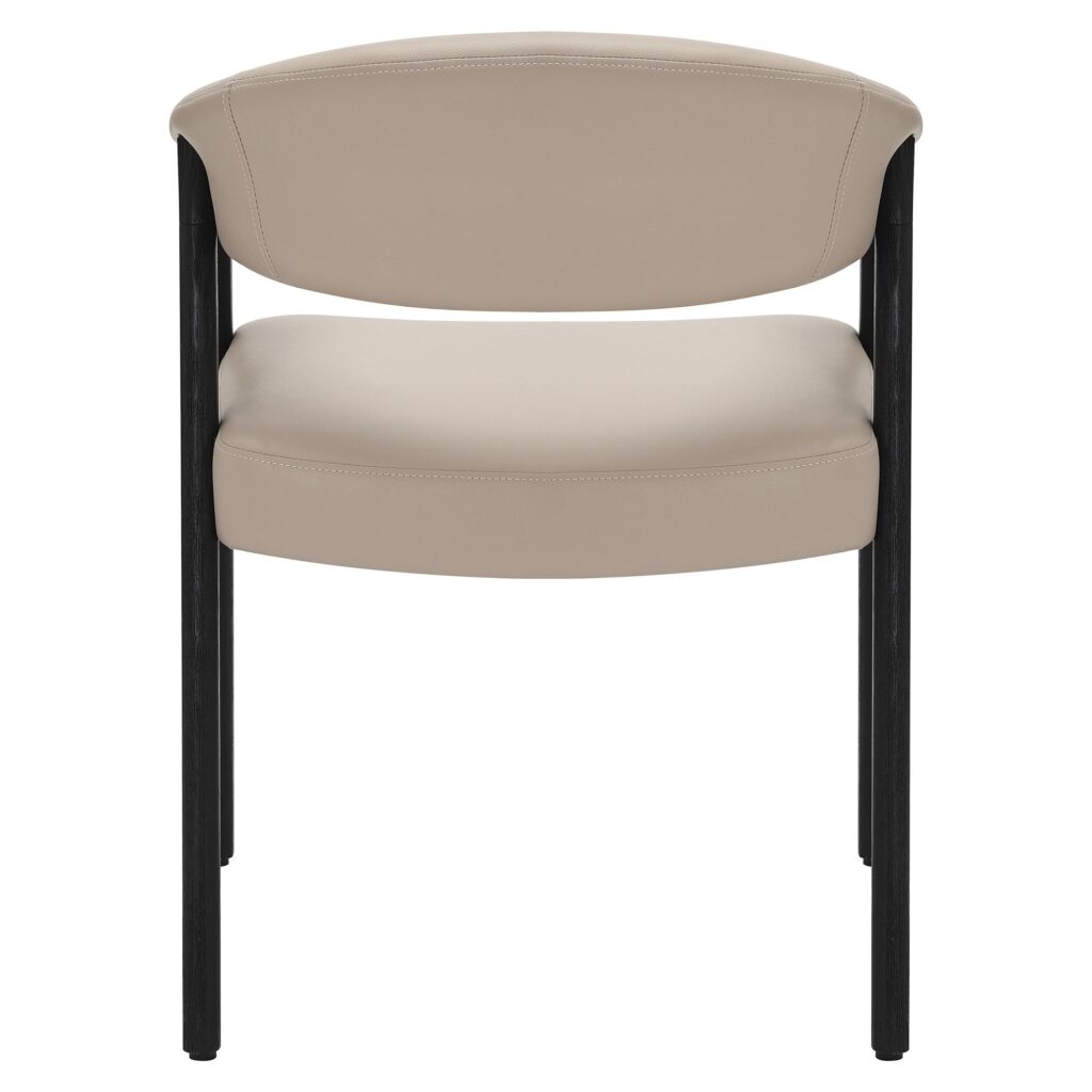 Bexley Dining Chair, set of 2 in Mushroom and Black - Image 3