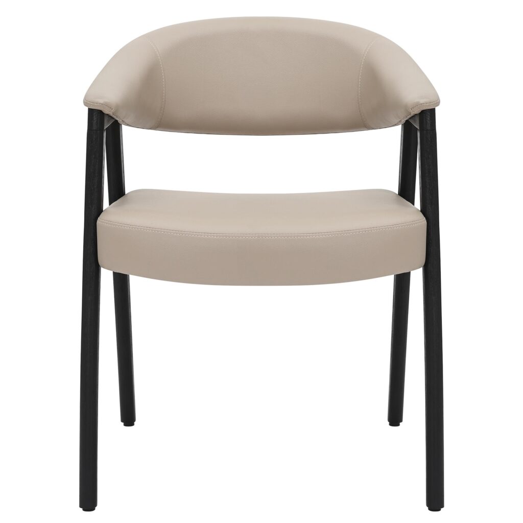 Bexley Dining Chair, set of 2 in Mushroom and Black - Image 5