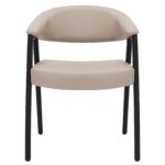 Bexley Dining Chair, set of 2 in Mushroom and Black 202-234MSH 202 234MSH 4