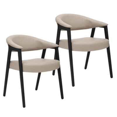 Bexley Dining Chair, set of 2 in Mushroom and Black 202-234MSH 202 234MSH 6