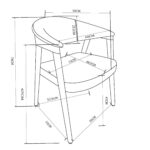 Bexley Dining Chair, set of 2 in Mushroom and Black 202-234MSH 202 234MSH LD