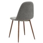 Lyna Side Chair, Set of 4 in Grey and Walnut 202-250GY 202 250GY 2