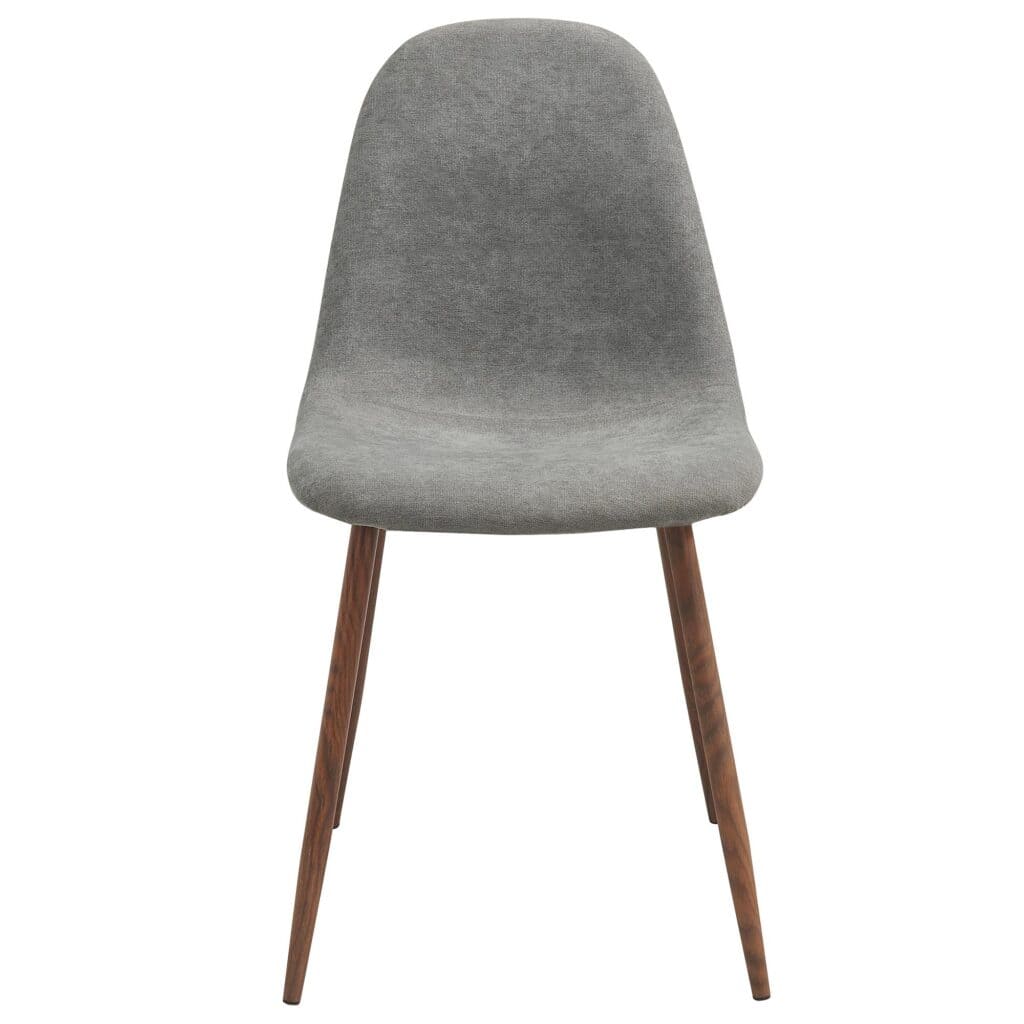 Lyna Side Chair, Set of 4 in Grey and Walnut - Image 4