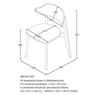 Khari Dining/Lounge Chair, Set of 2 in Mocha 202-256MOC 202 256MOC LD