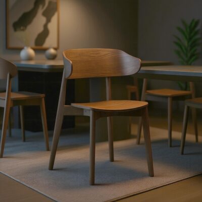 Khari Dining/Lounge Chair, Set of 2 in Walnut 202-256WAL 202 256WAL 1