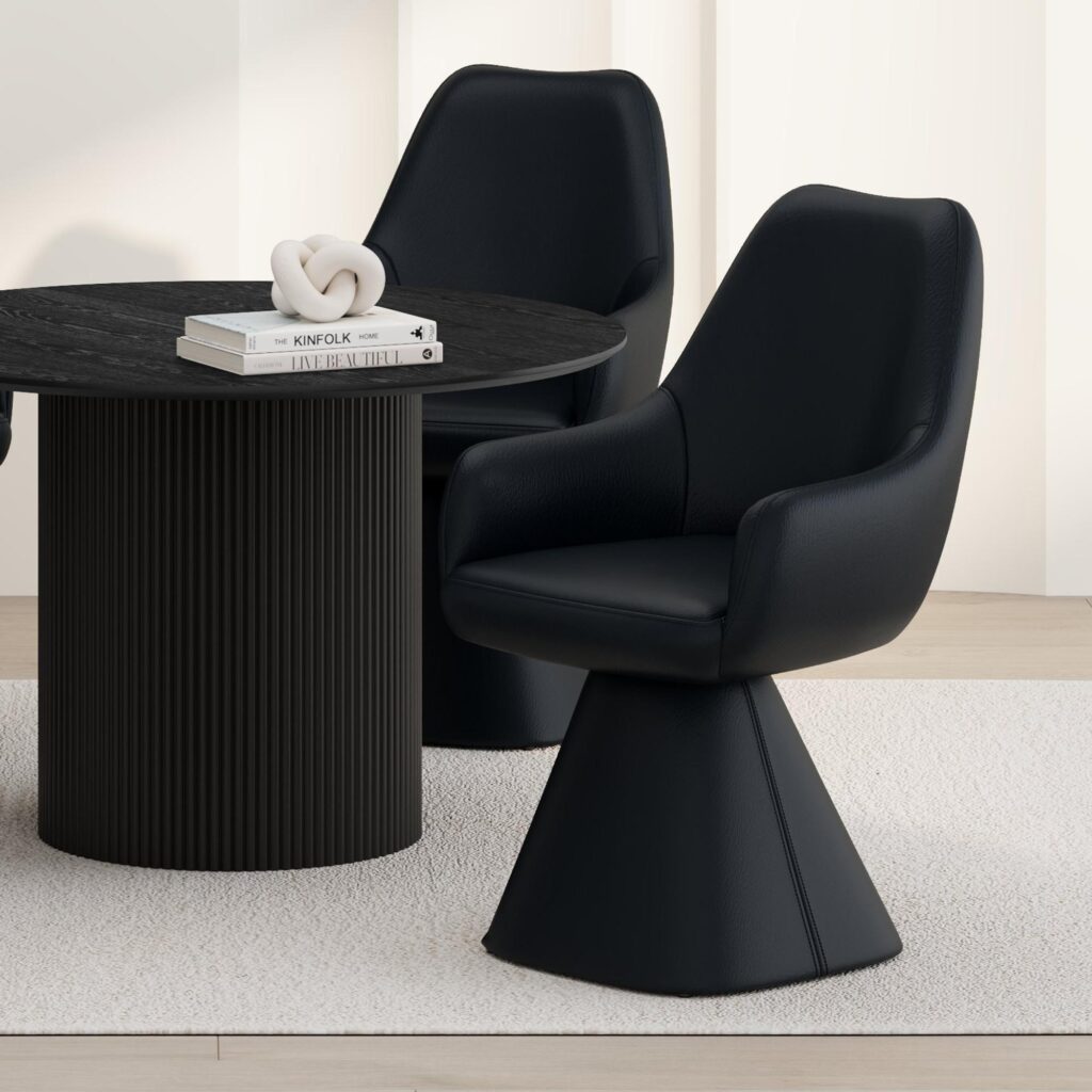 Caprese Dining Chair in Black - Image 2