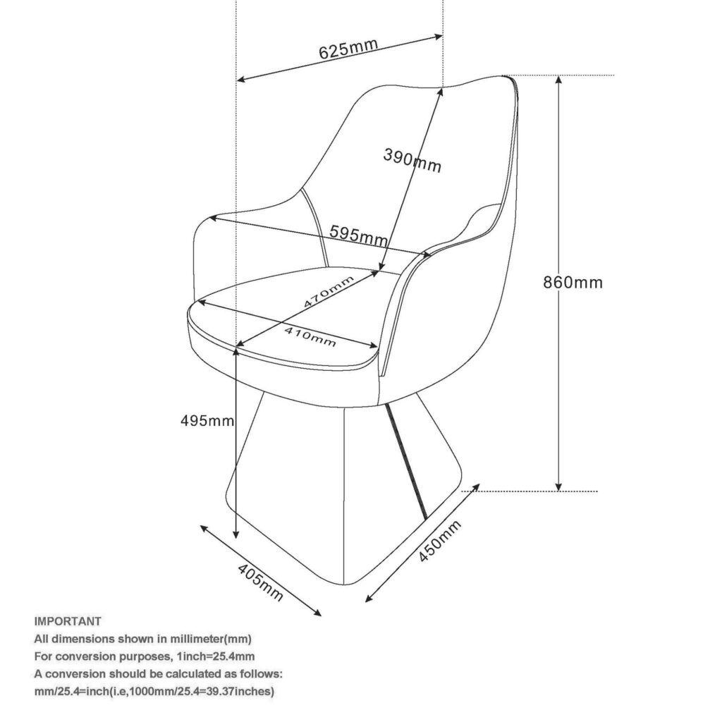 Caprese Dining Chair in Black - Image 8