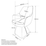 Caprese Dining Chair in Brown 202-269BWN 202 269BWN LD