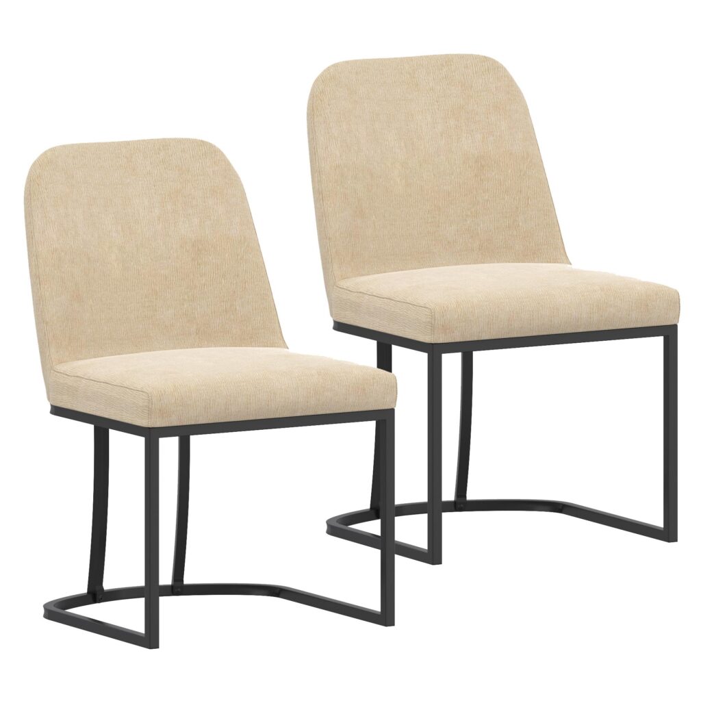 Dario Dining Chair, Set of 2 in Beige - Image 7