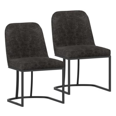 Dario Dining Chair, Set of 2 in Charcoal 202-271CH 202 271CH 6