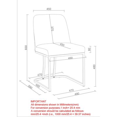 Dario Dining Chair, Set of 2 in Charcoal 202-271CH 202 271CH LD