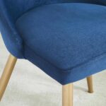 Carmilla Side Chair, Set of 2 in Blue and Aged Gold 202-353BLU 202 353BLU 3