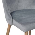 Carmilla Side Chair, Set of 2 in Grey and Aged Gold 202-353GY 202 353GY 5