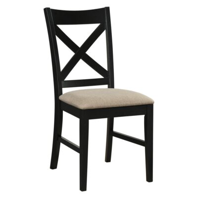 Lance Dining Chair, Set of 2 in Black